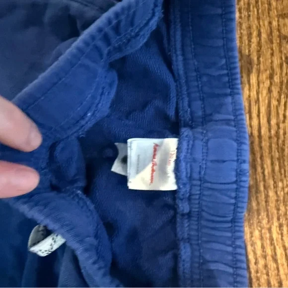 Hanna Andersson Slim Fit French Terry Double Knee Sweatpants, 130 cm/ US 8 - Picture 4 of 6